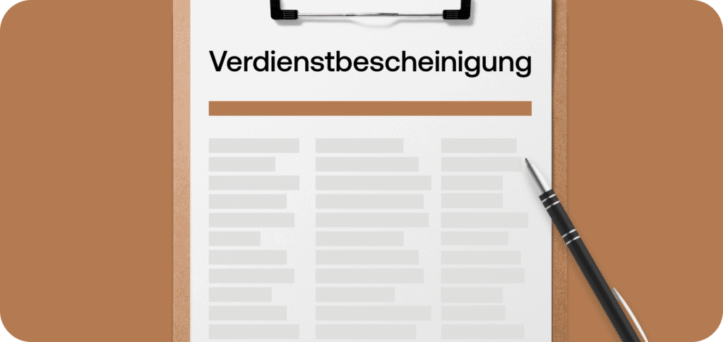 Wie sieht eine Verdienstbescheinigung des Arbeitgebers aus?