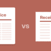 Difference invoices vs receipts