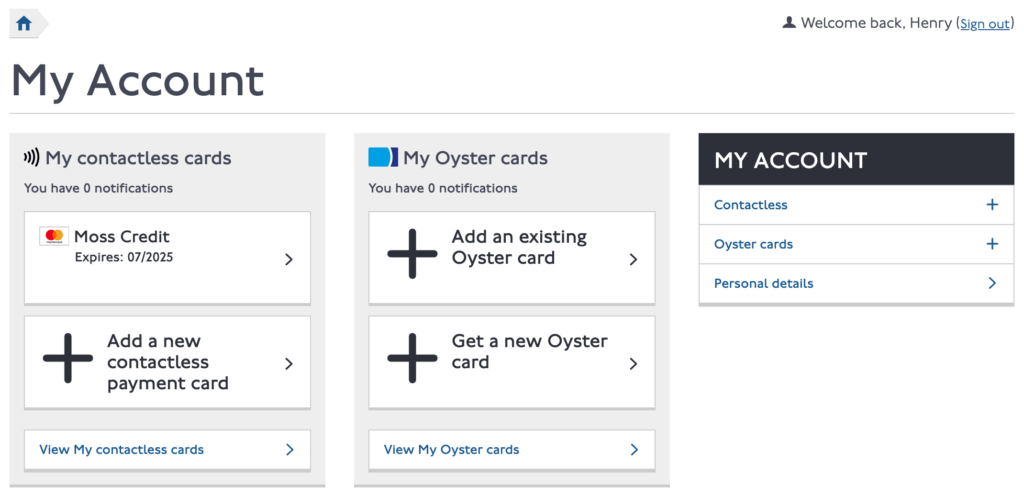 How to get receipts from your contactless and Oyster account