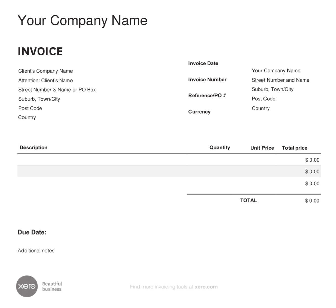 How to fill out an invoice correctly moss