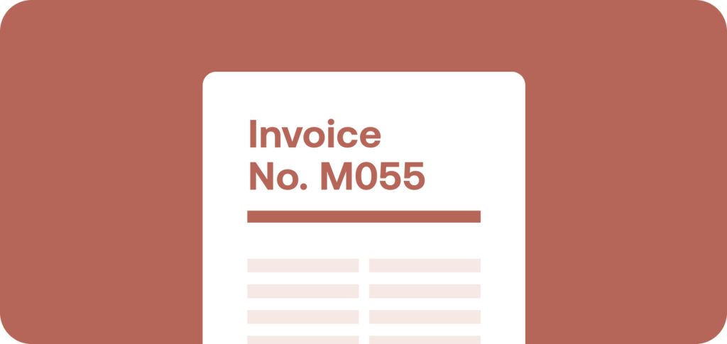 Information on an invoice